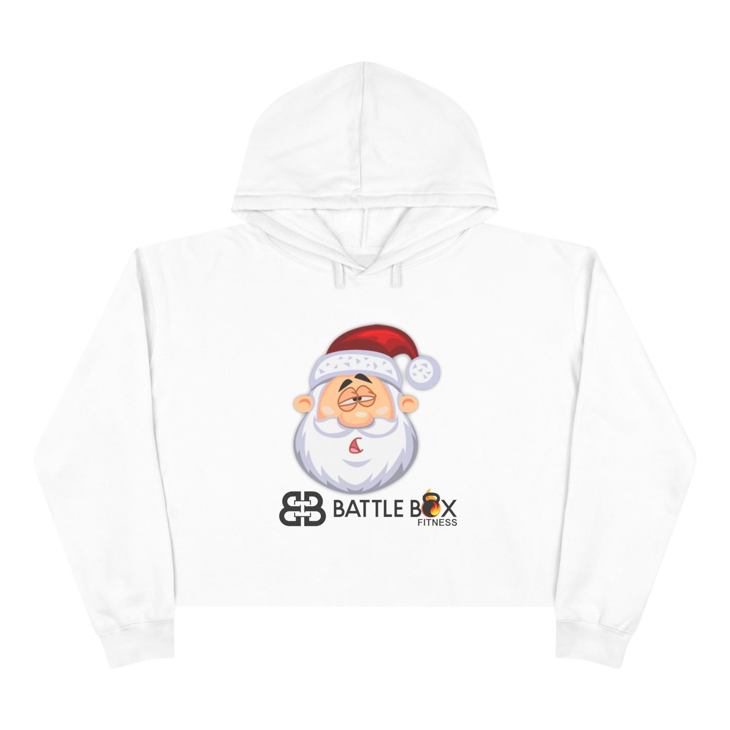 Dopey Santa Crop Hoodie
