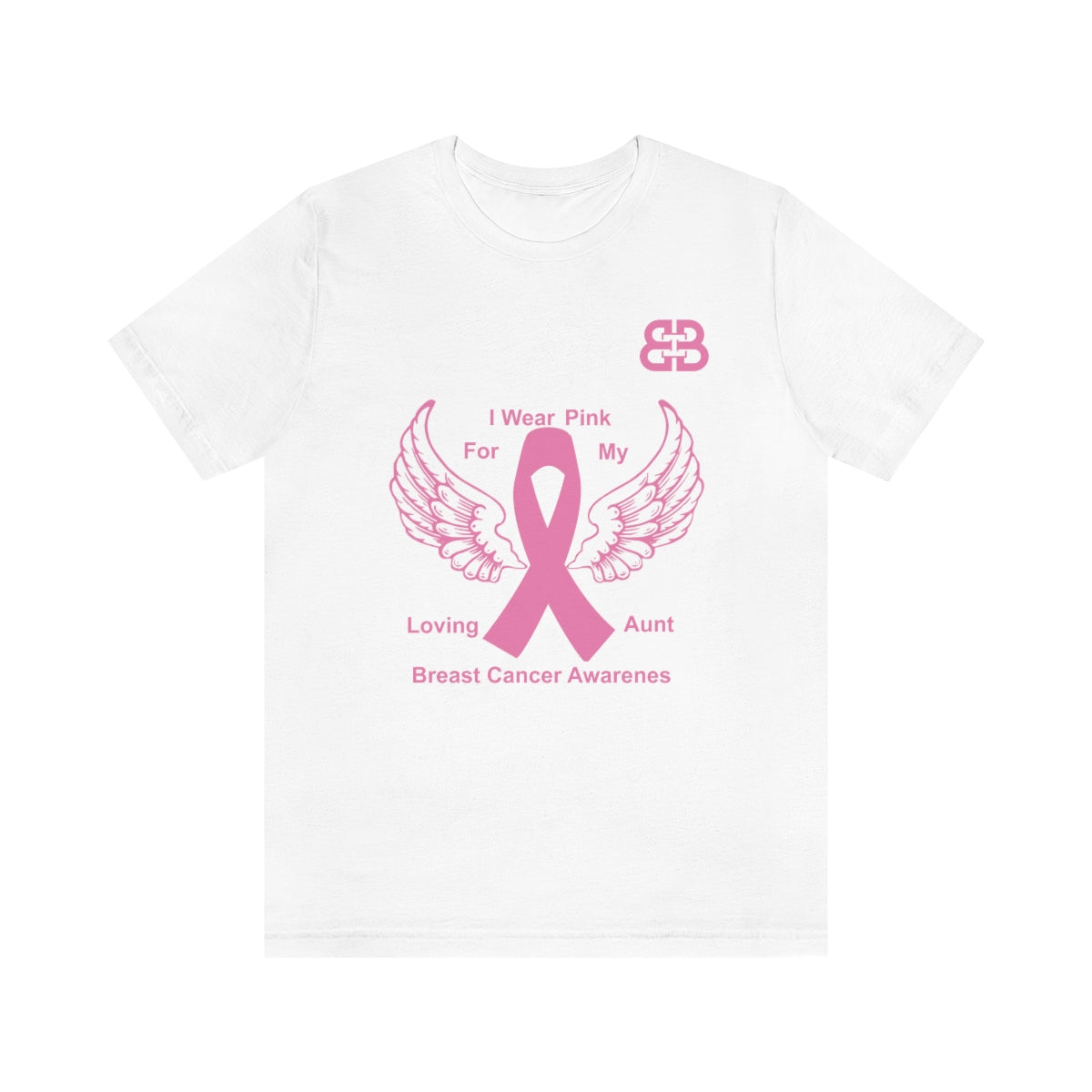 Battle Box Unisex Jersey Short Sleeve Tee - Breast Cancer Awareness Aunt