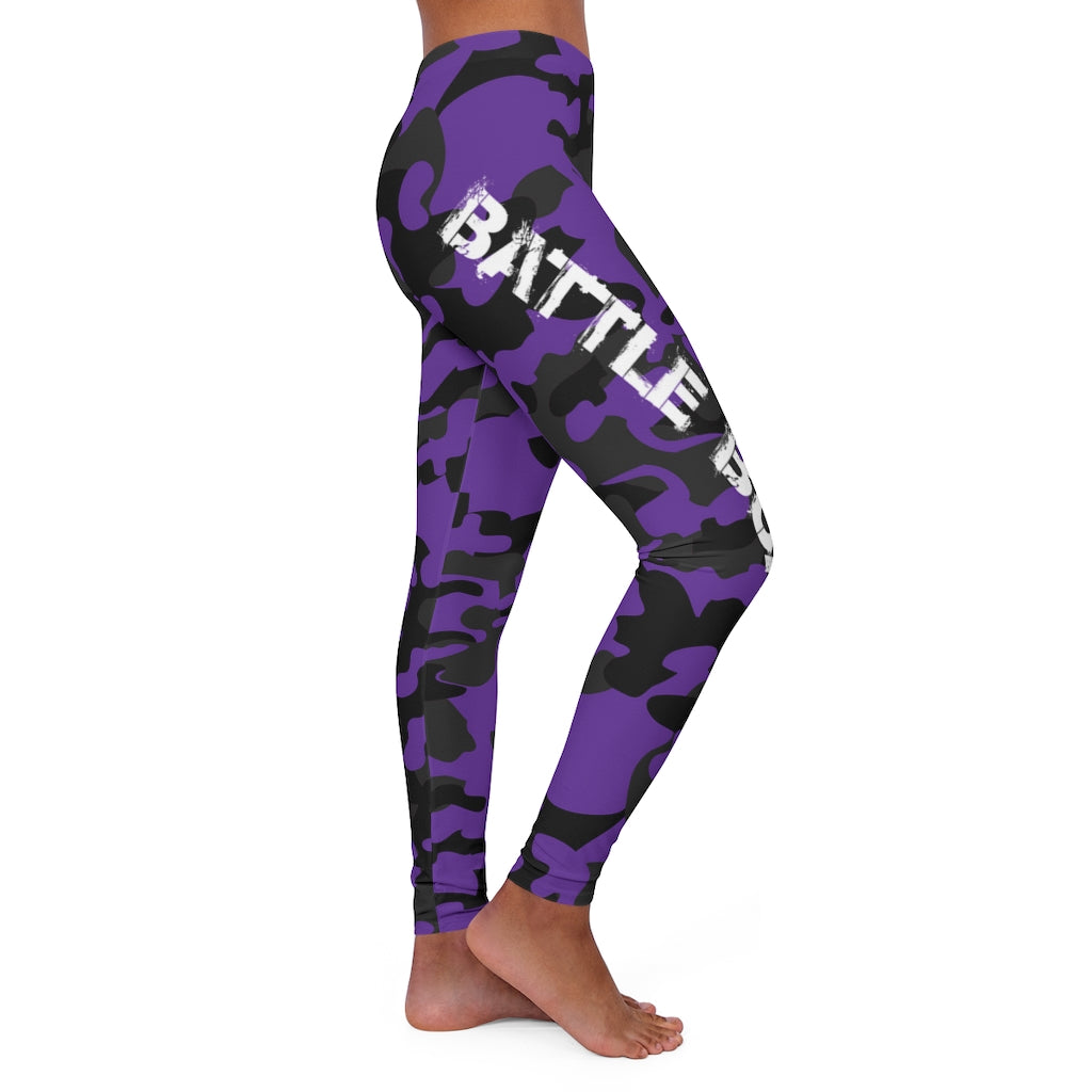 Champion DuoDry Leggings Space Printed Black Purple Women's Medium