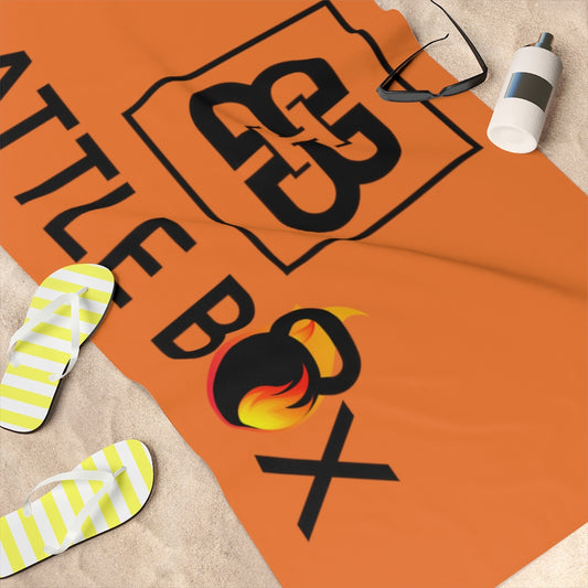 Orange Battle Box Gym Towel