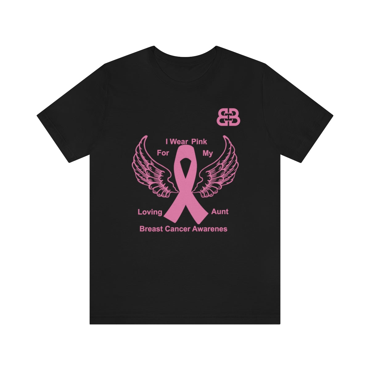 Battle Box Unisex Jersey Short Sleeve Tee - Breast Cancer Awareness Aunt