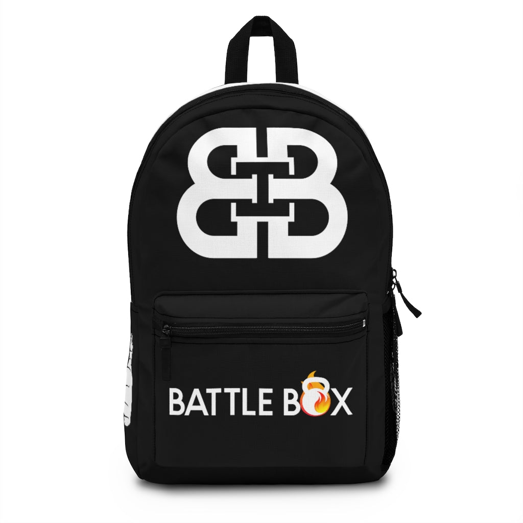 Battle Box Gym Fitness Black Train Hard Backpack – Battle Box Wellness