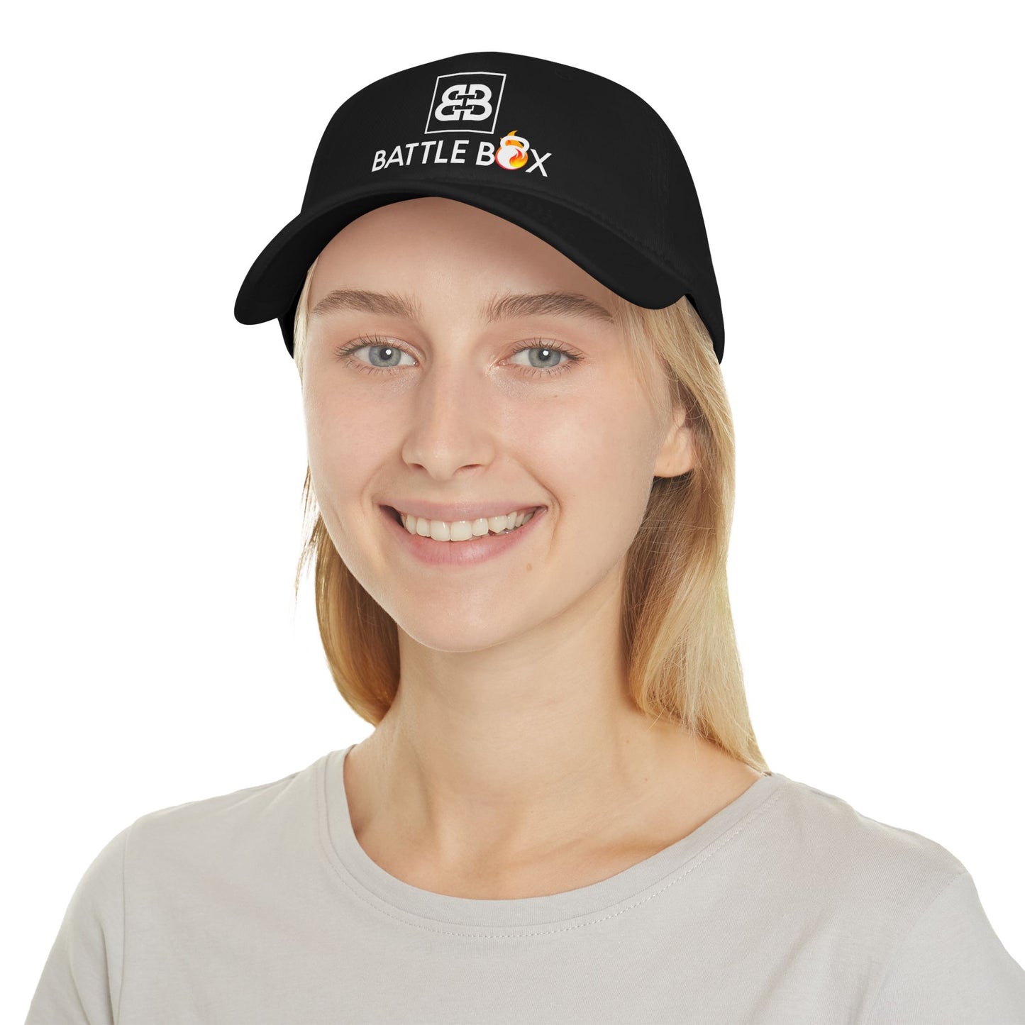 Battle Box Unisex Low Profile Hat White Logo