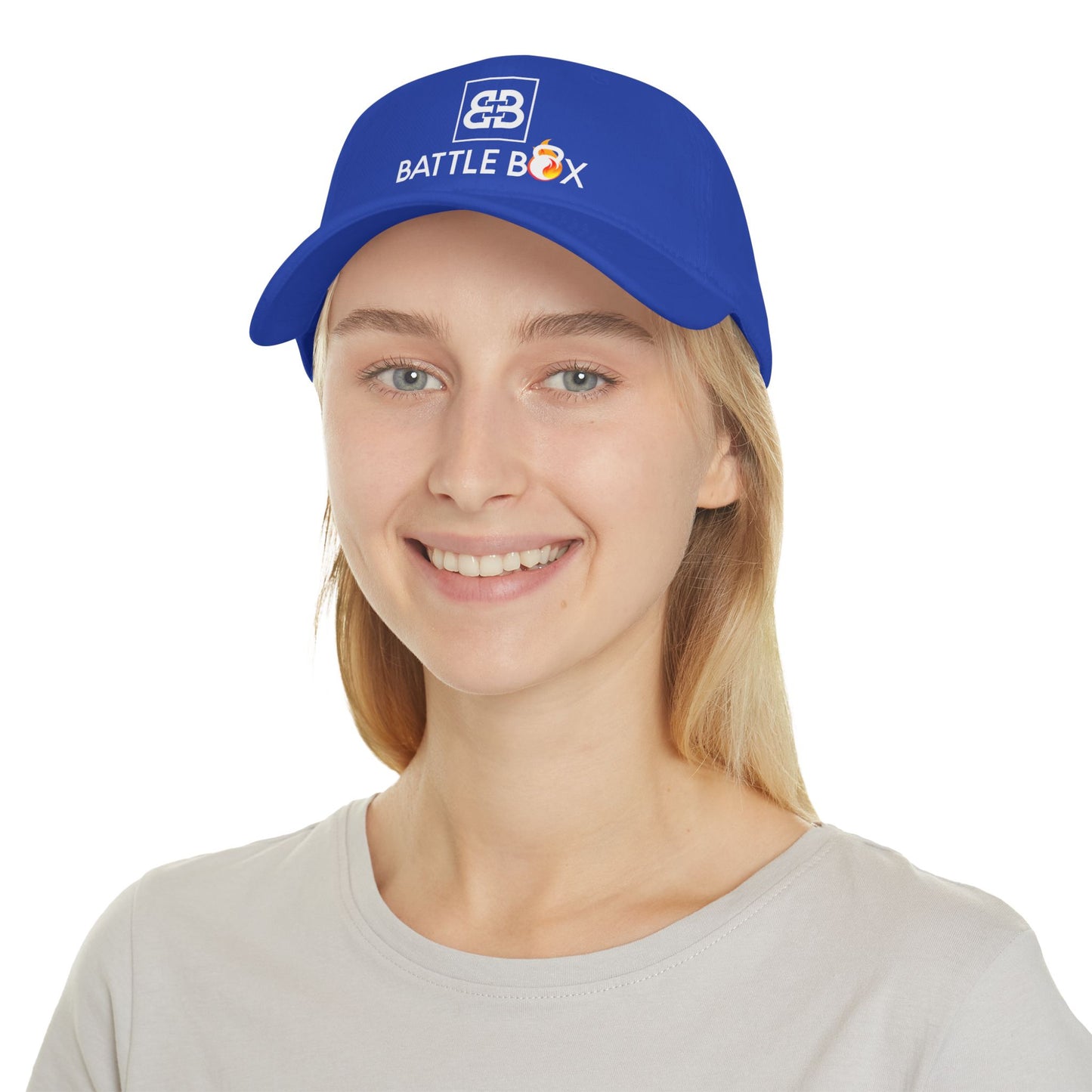 Battle Box Unisex Low Profile Hat White Logo