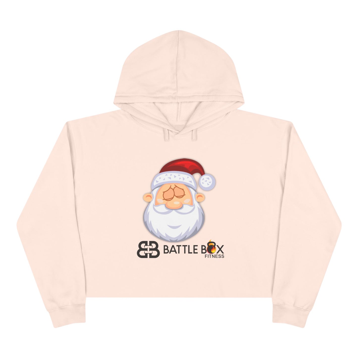 Battle Box Sleepy Santa Crop Hoodie