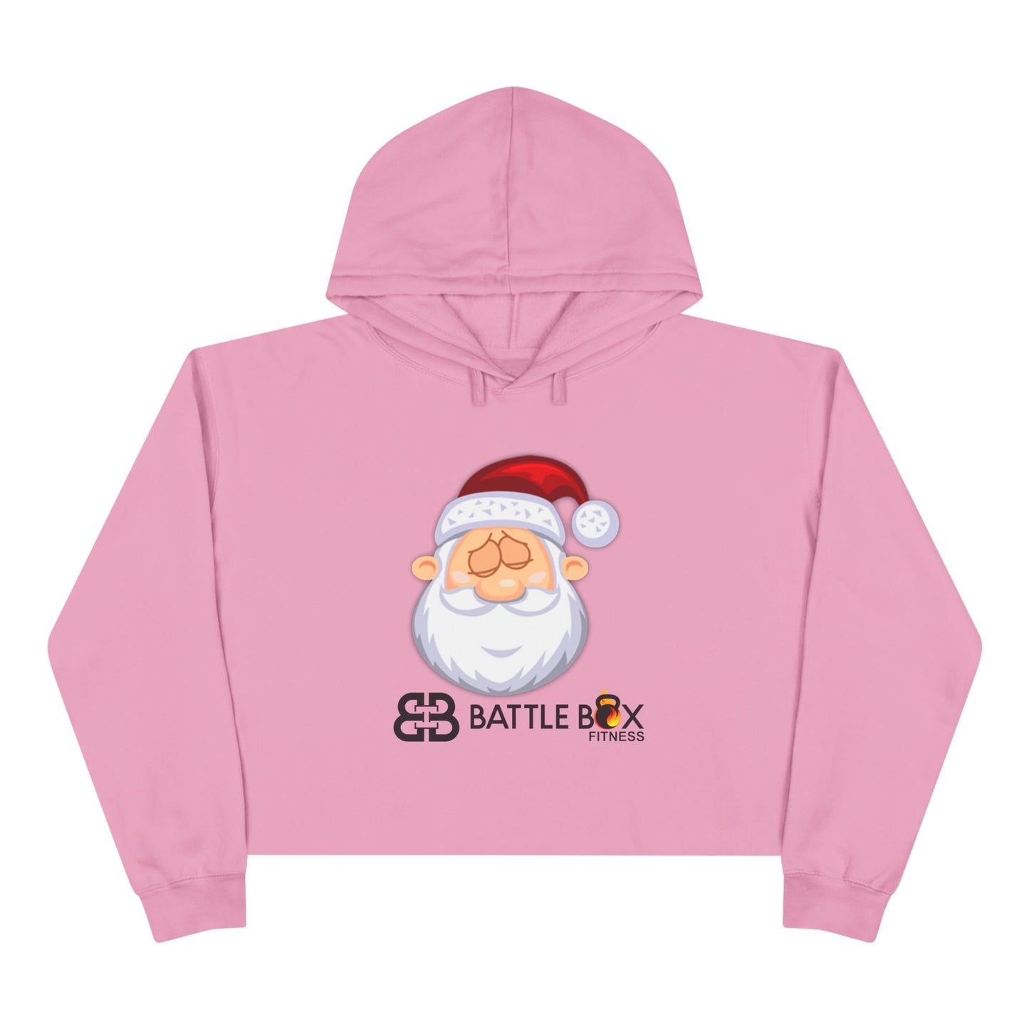 Battle Box Sleepy Santa Crop Hoodie