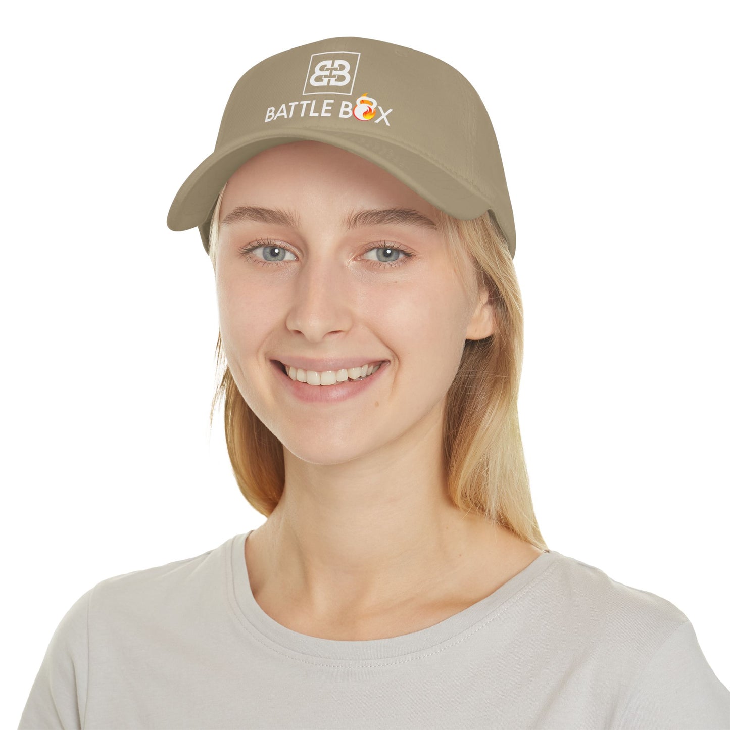 Battle Box Unisex Low Profile Hat White Logo