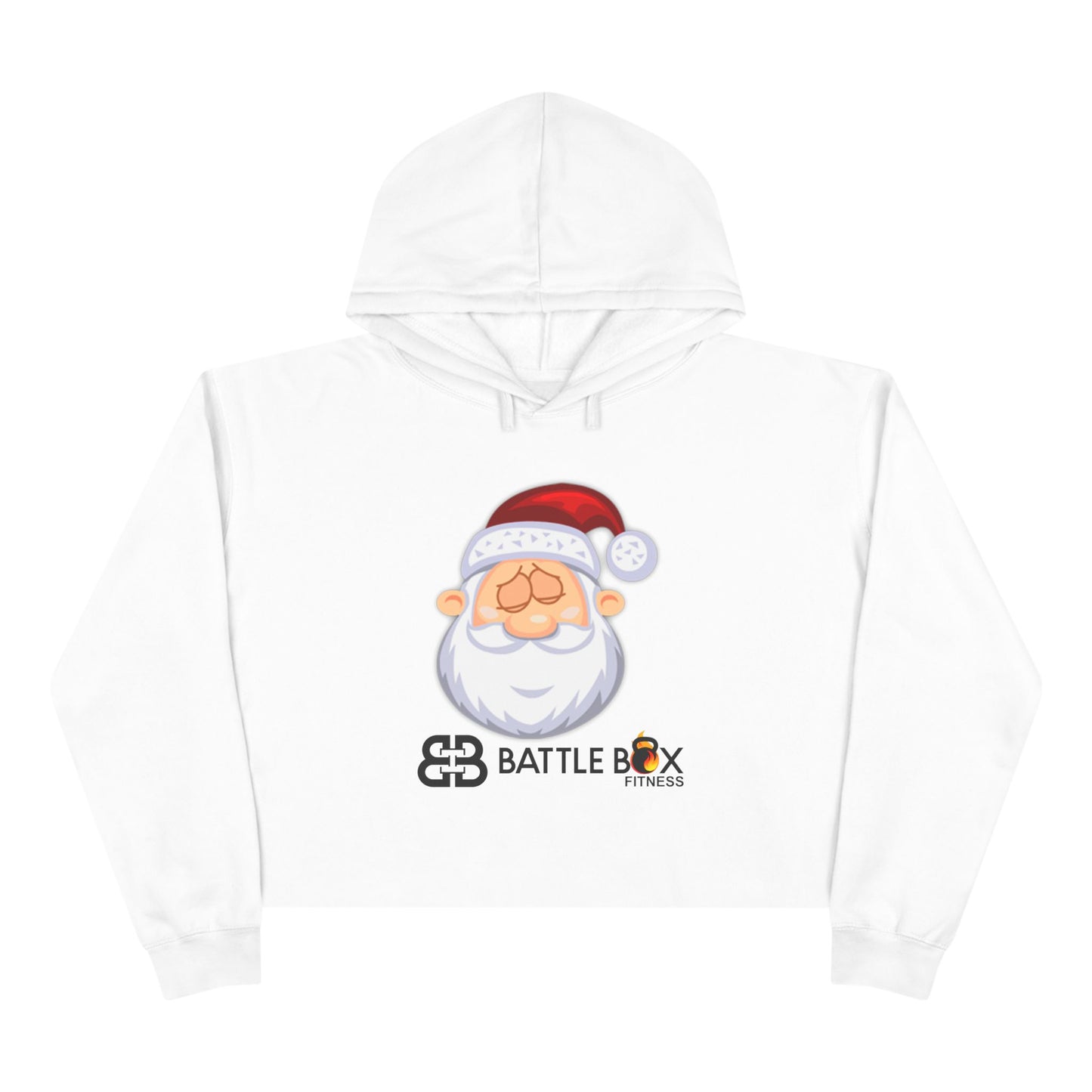 Battle Box Sleepy Santa Crop Hoodie