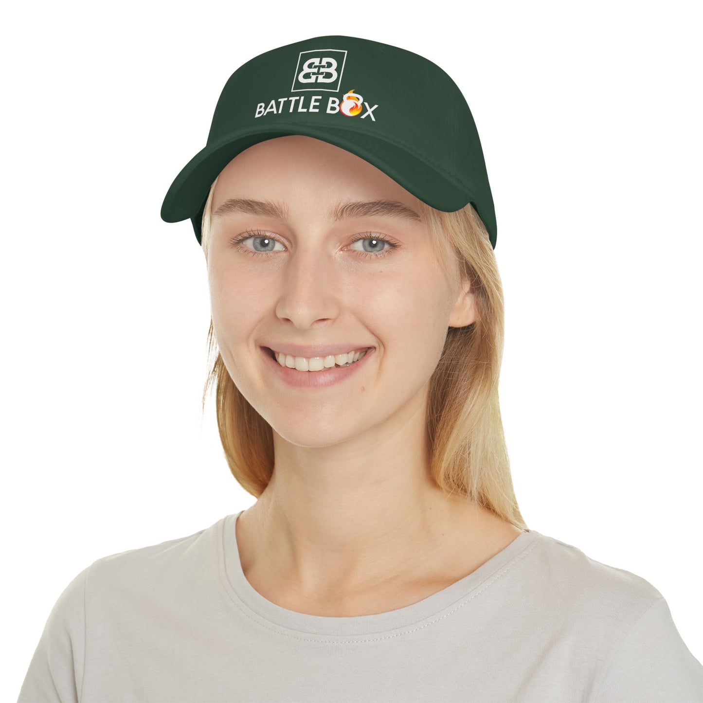 Battle Box Unisex Low Profile Hat White Logo