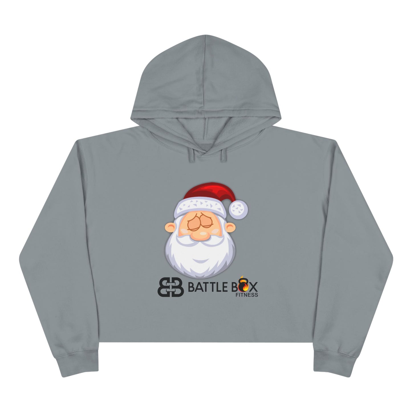 Battle Box Sleepy Santa Crop Hoodie