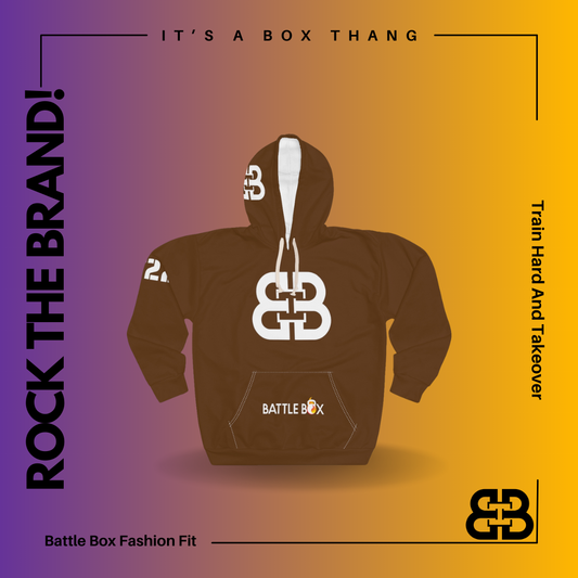Battle Box Brown Unisex Pullover Hoodie