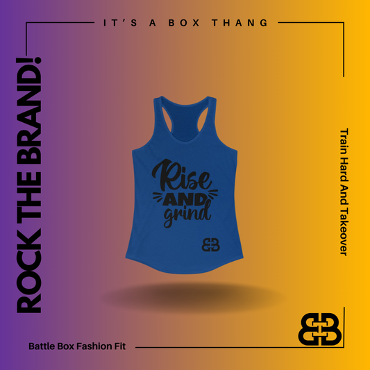 Women's Rise And Grind Body Battle Box Racerback Tank -2A