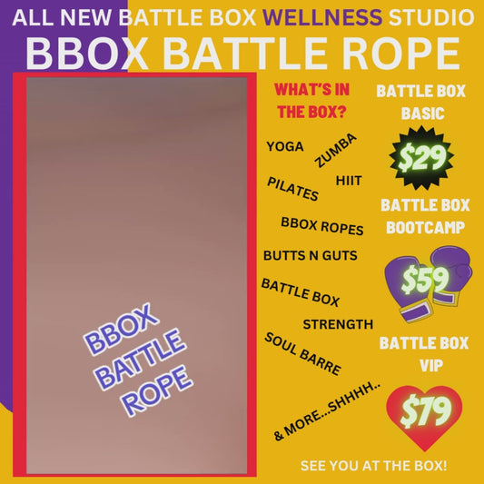 (Sale)Battle Box $10 Battle Rope HiiT Drop In