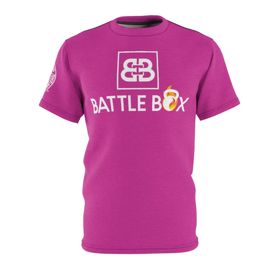 Battle Box Unisex Triple Print Pink T-Shirt