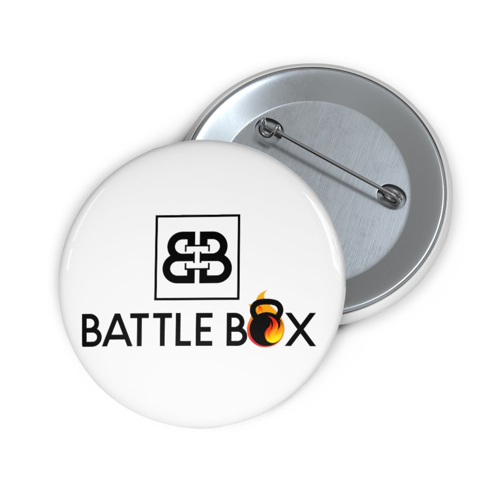 Teal Battle Box Pin Button