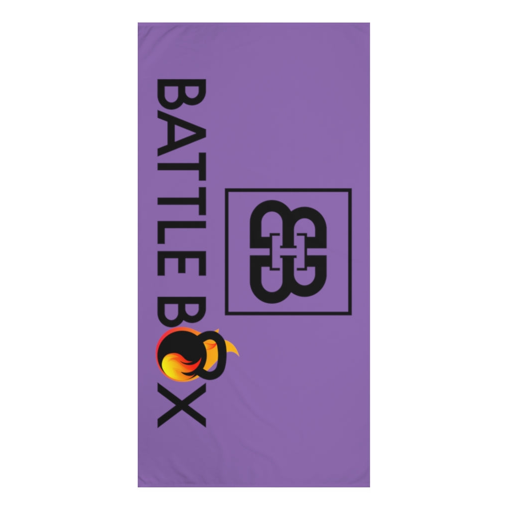 Purple Battle Box Gym Towel