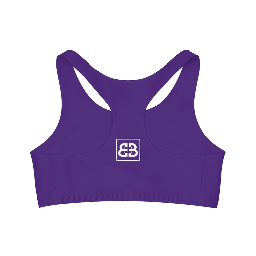 Purple Seamless Sports Bra -1A