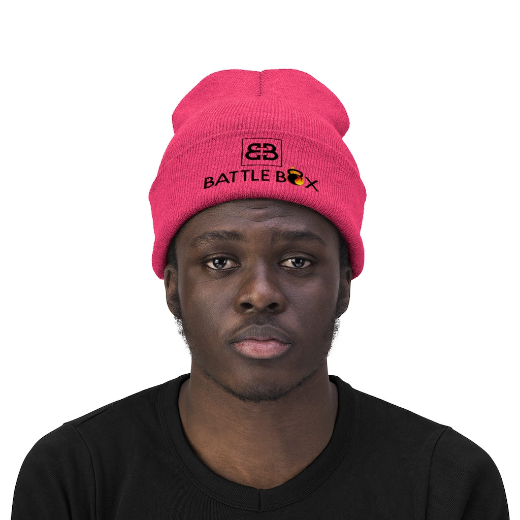 Battle Box [BB] Black Logo Unisex Knit Beanie