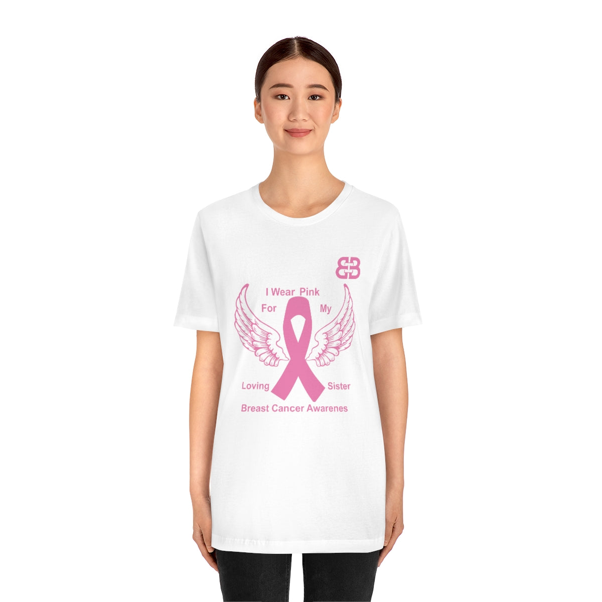 Battle Box Unisex Jersey Short Sleeve Tee - Breast Cancer Awareness Sister