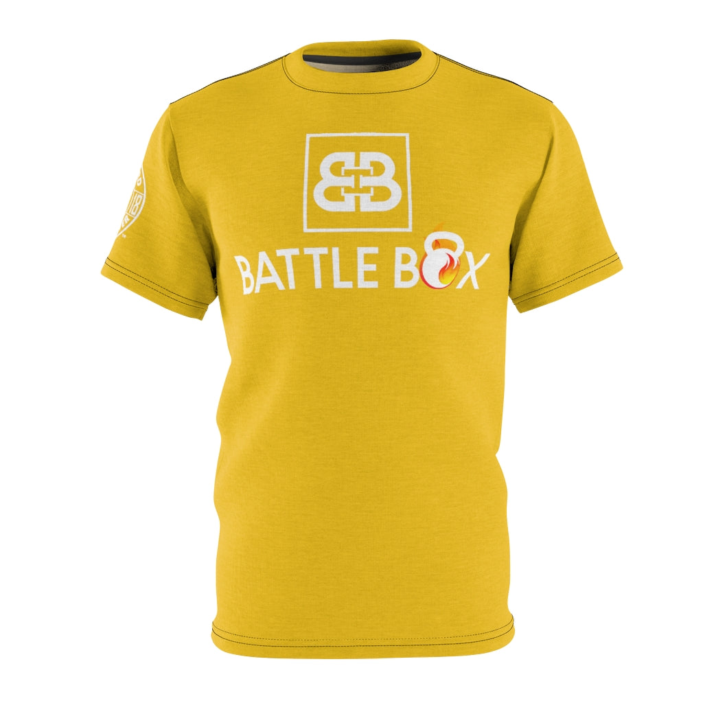 Battle Box Unisex Triple Print Yellow T-Shirt