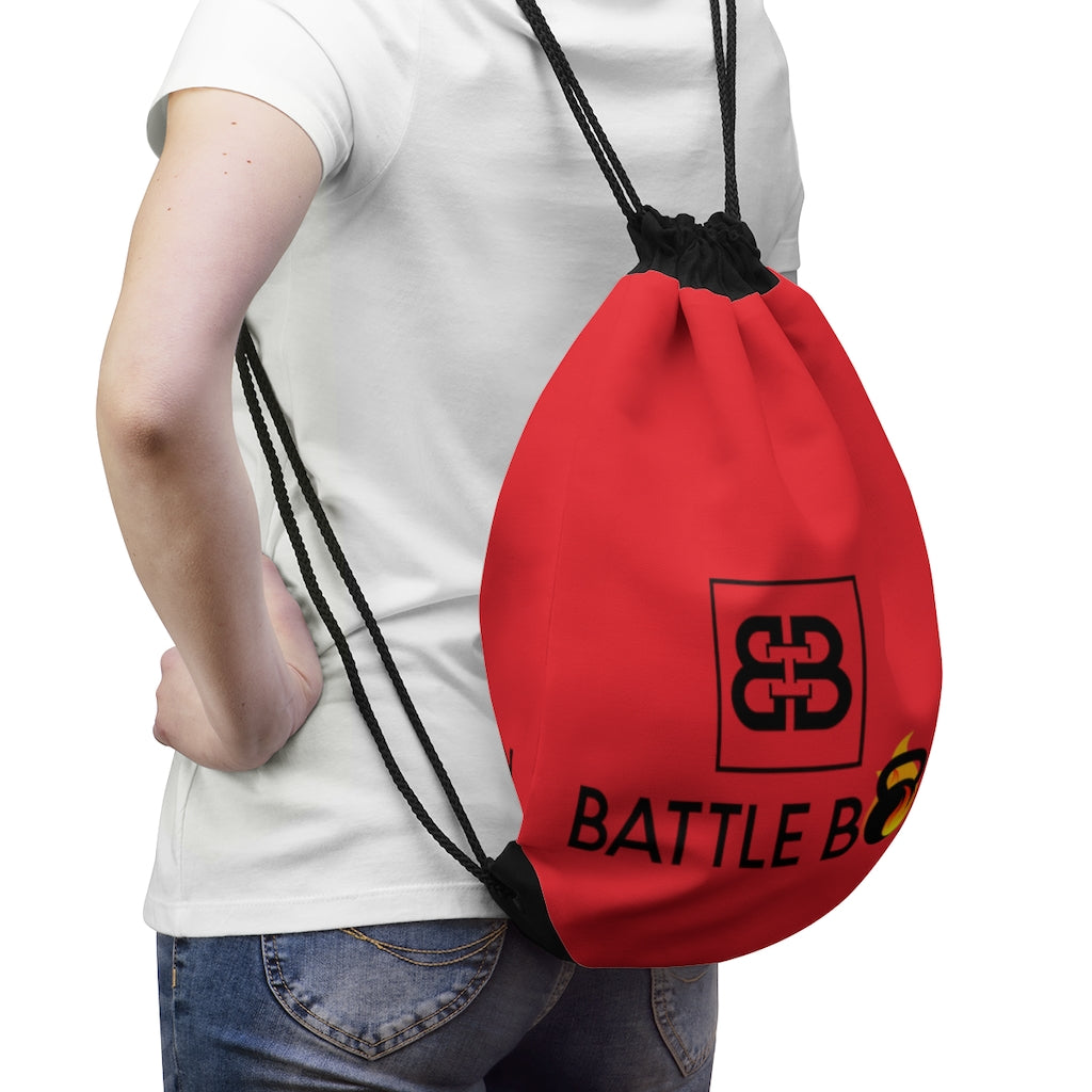 Battle Box Red Drawstring Bag