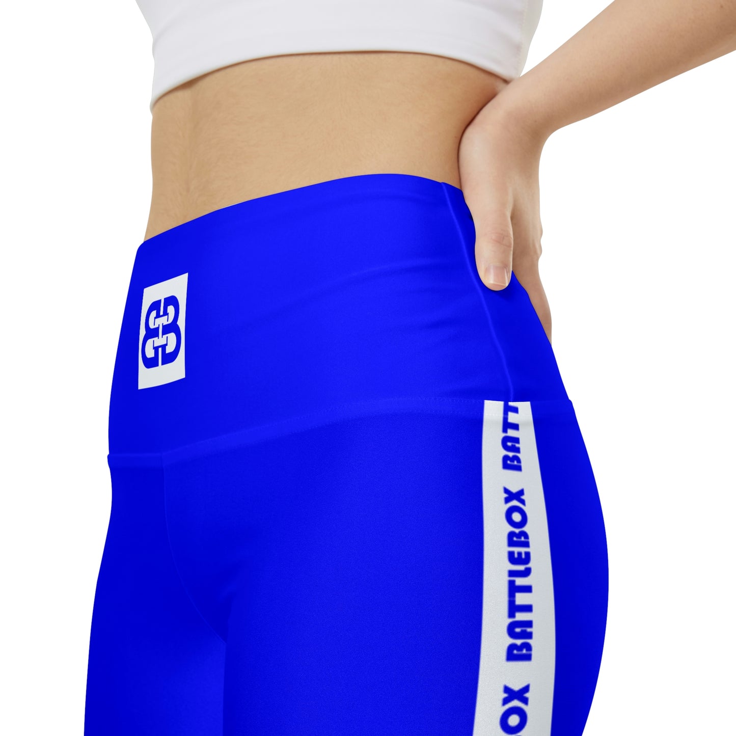 Battle Box Blue Women's Workout Shorts-T1
