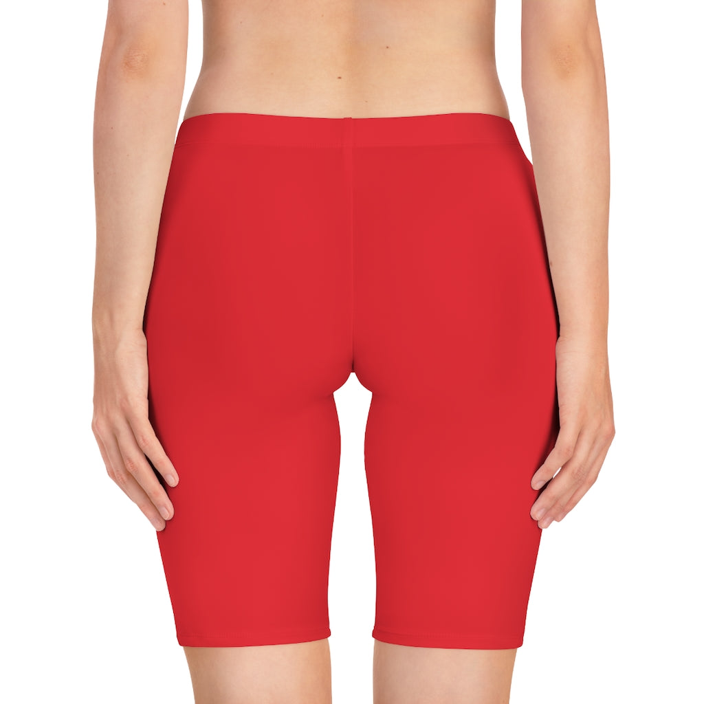 Battle Box Women's Red Bike Shorts