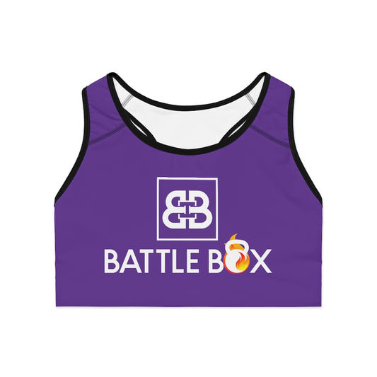 Battle Box Purple Sports Bra