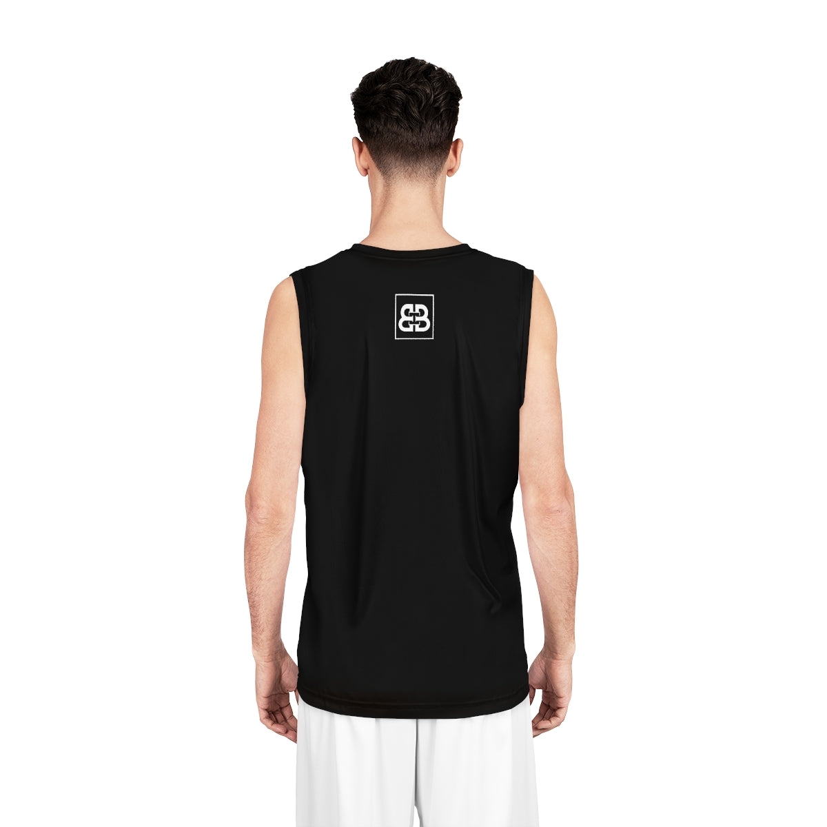 Battle Box Black White Basketball Jersey