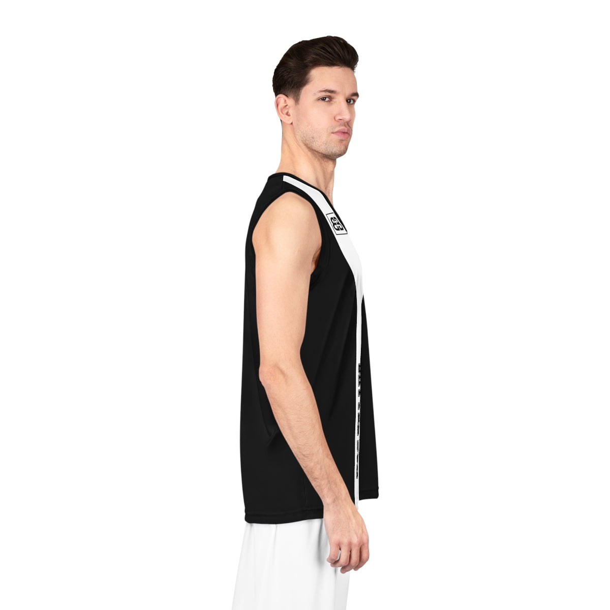 Battle Box Black White Basketball Jersey