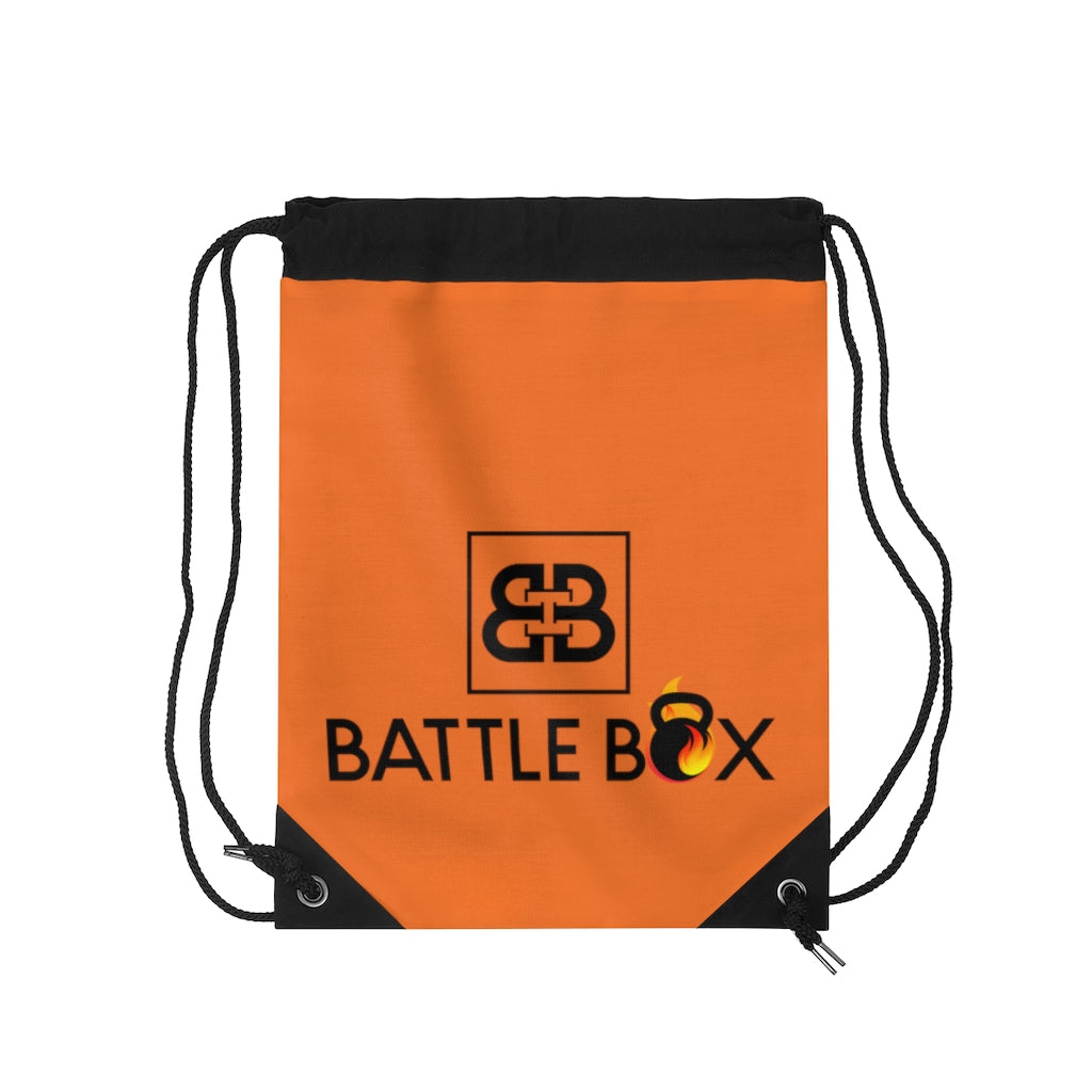 Battle Box Orange Drawstring Bag