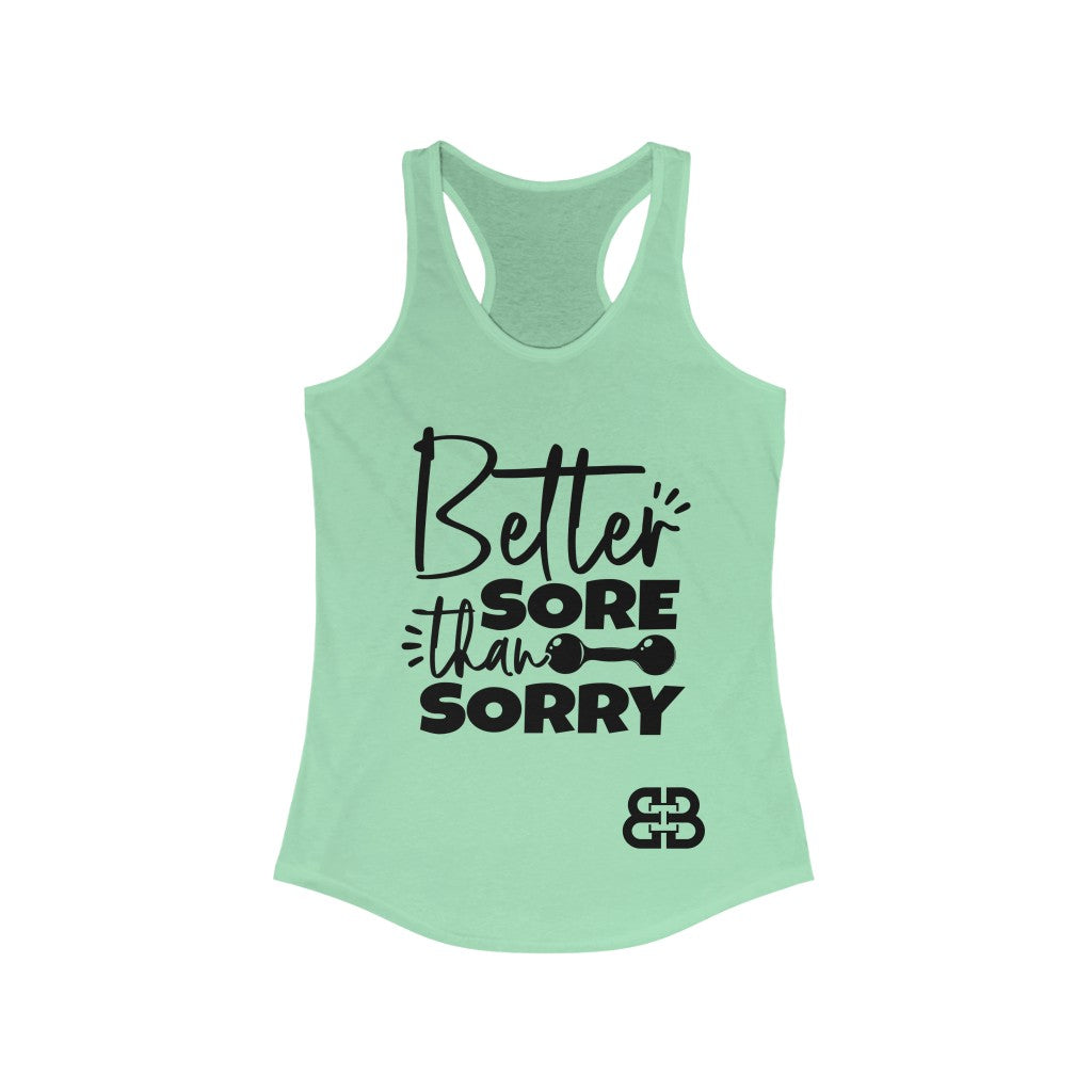 Women's Sore Than Sorry Battle Box Racerback Tank -2A