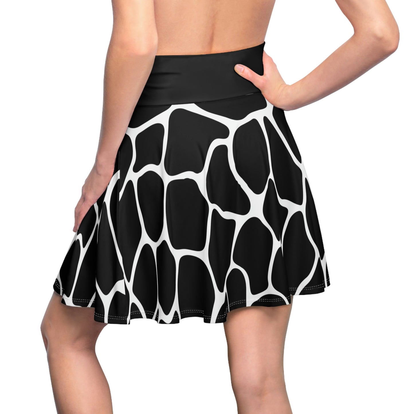 Battle Box High Waist Women's Skater Skirt-HW