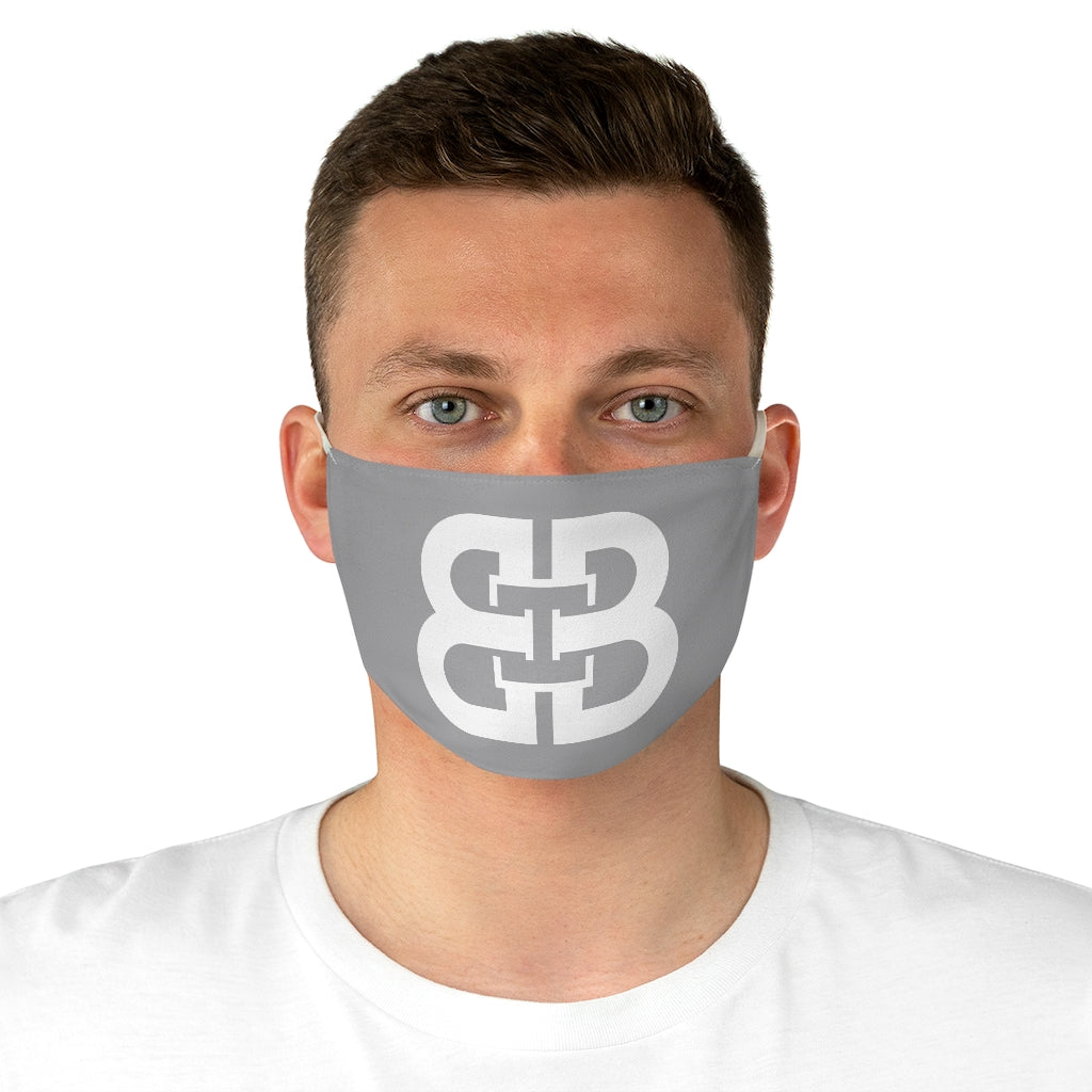 Gray Battle Box Fabric Face Mask