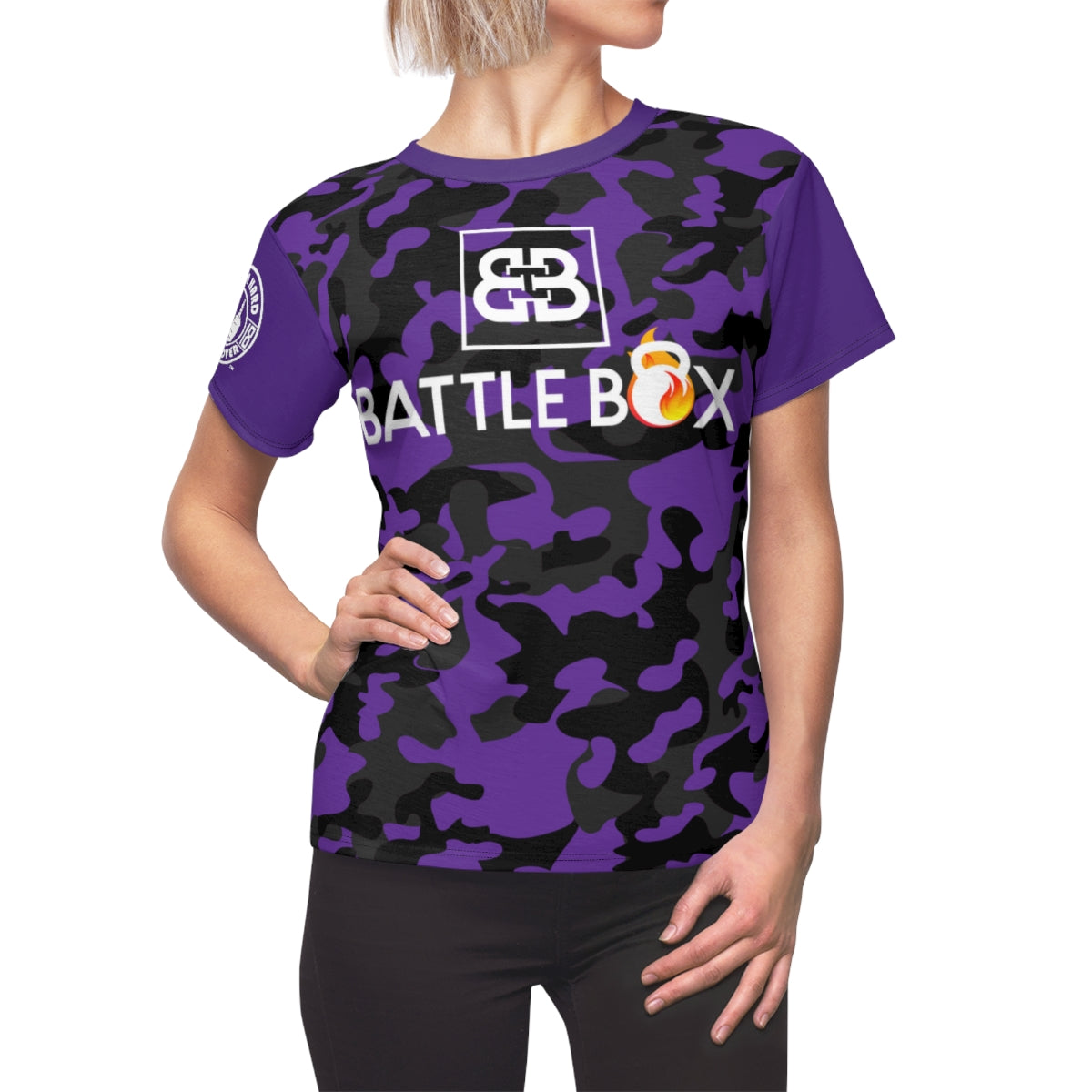 Camo Battle Box Women's T-Shirt -1A