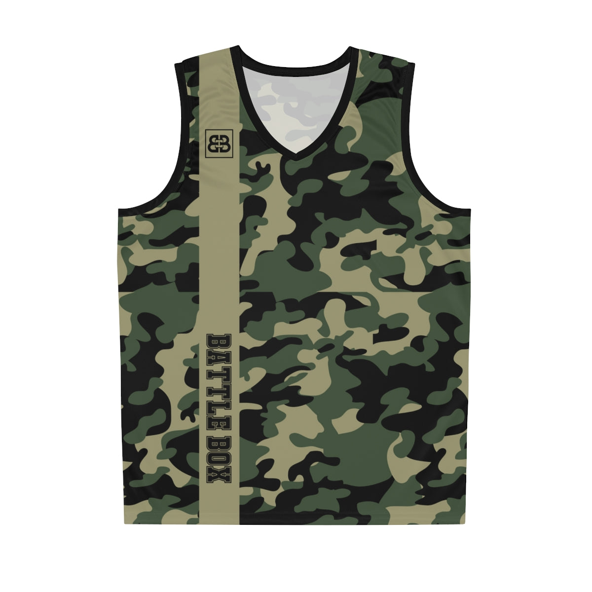 Battle Box Black Green Basketball Jersey