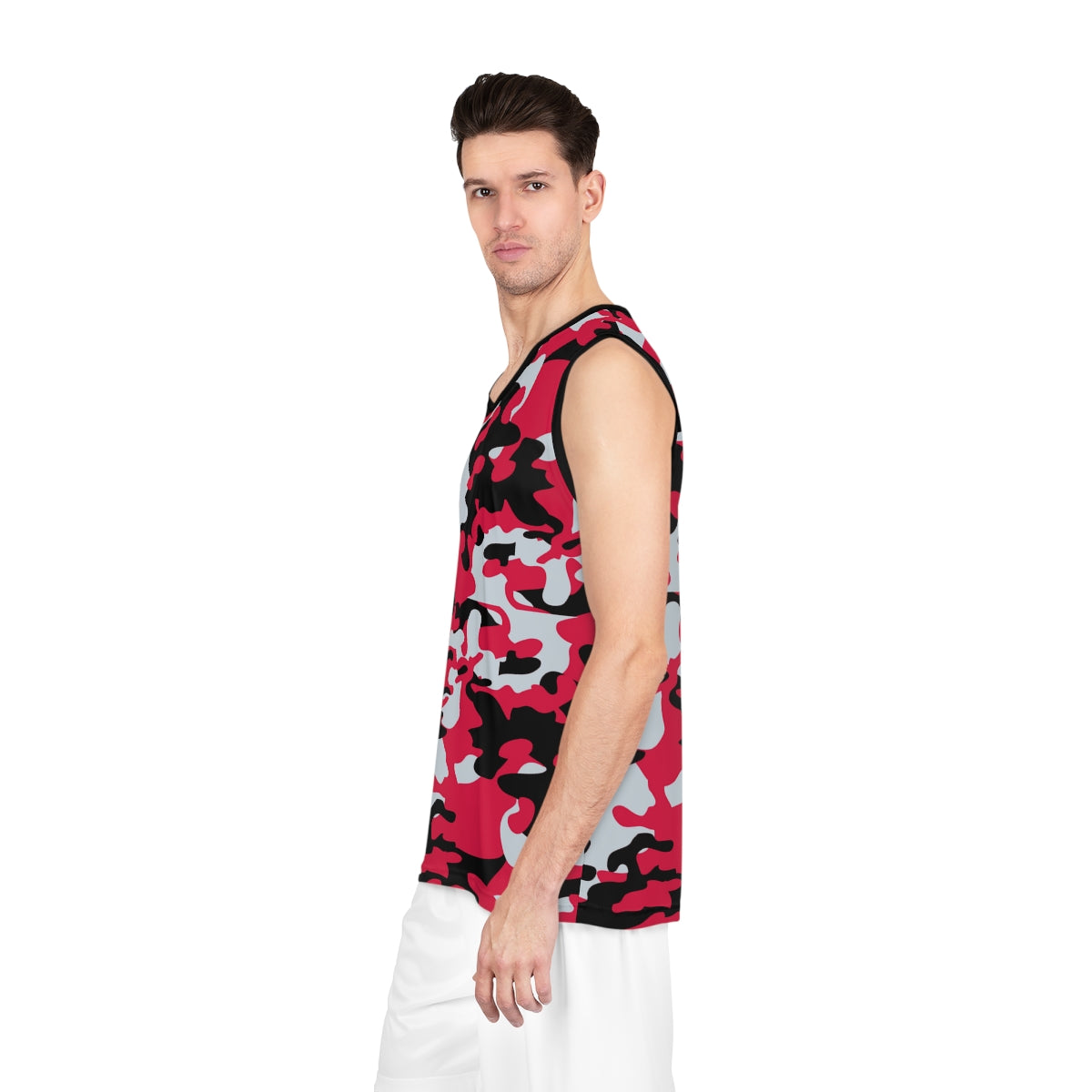 Battle Box Black Red Basketball Jersey