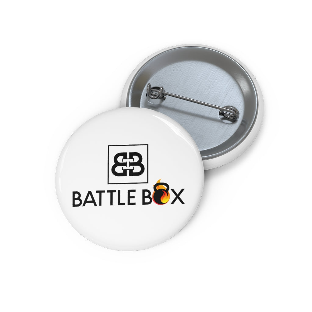 Green Battle Box Pin Button
