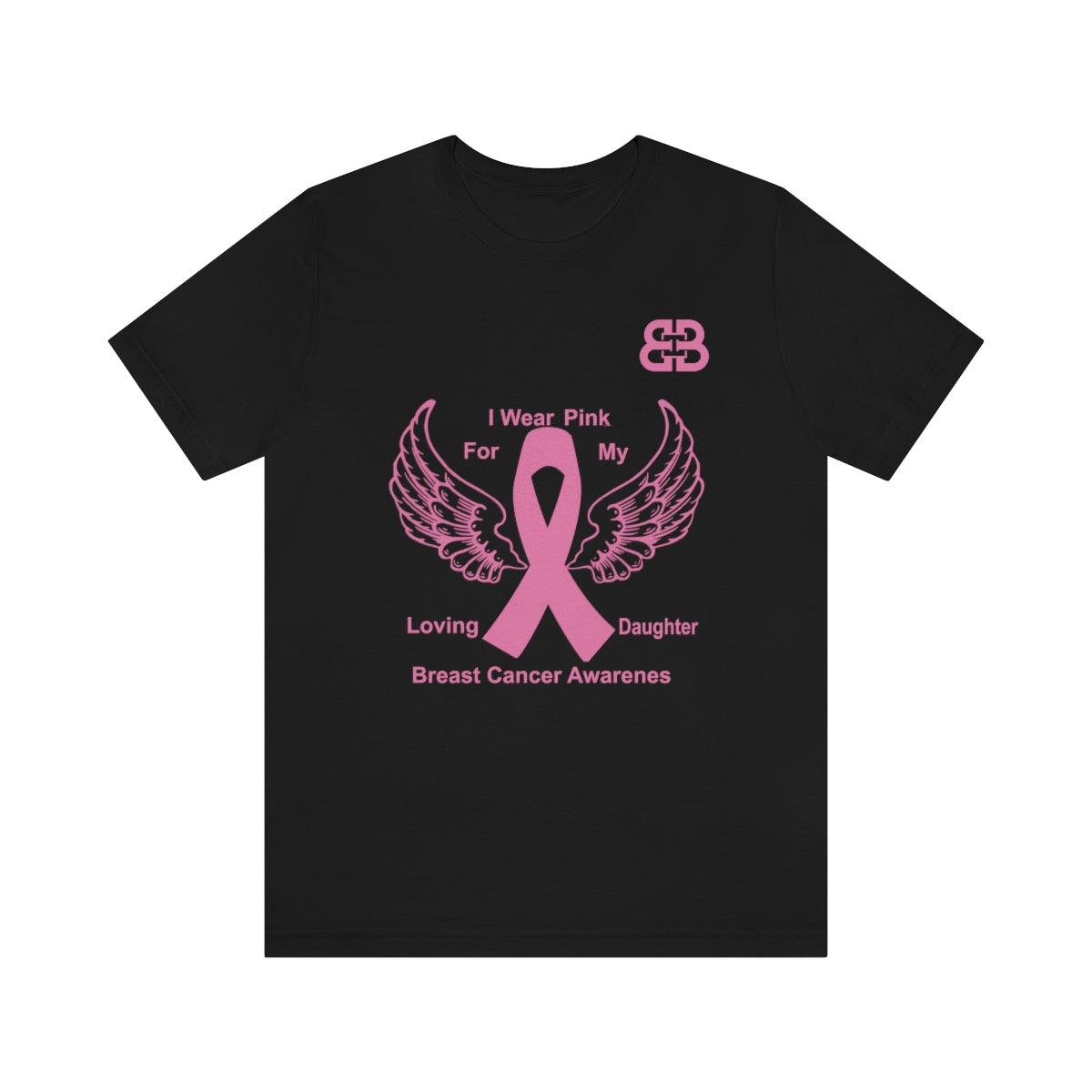 Battle Box Unisex Jersey Short Sleeve Tee - Breast Cancer Awareness Daughter