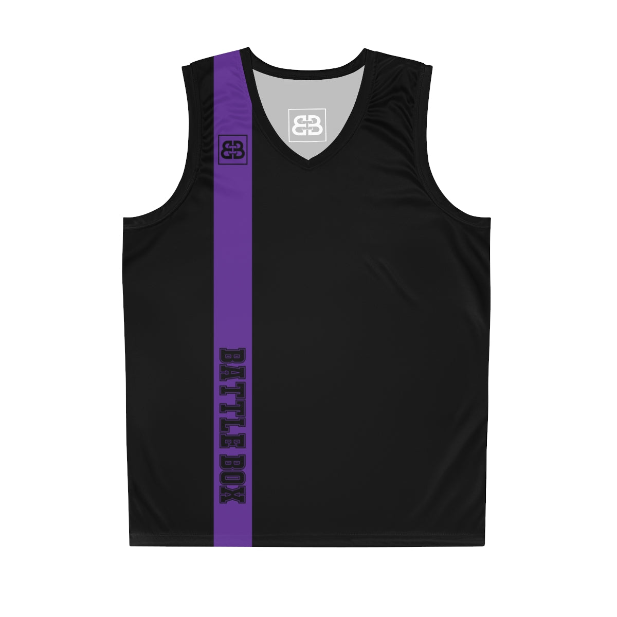 Battle Box Black Purple Basketball Jersey