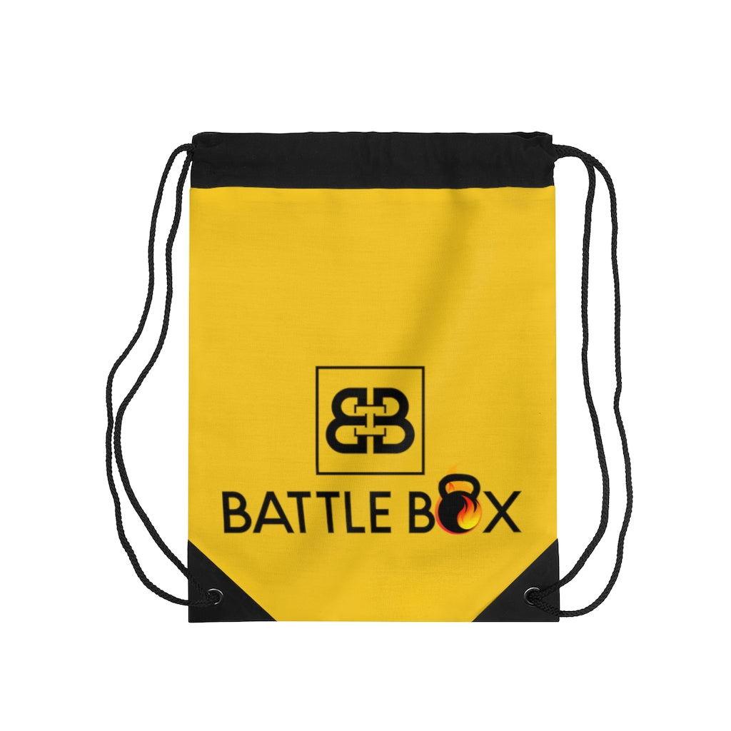 Battle Box Yellow Drawstring Bag