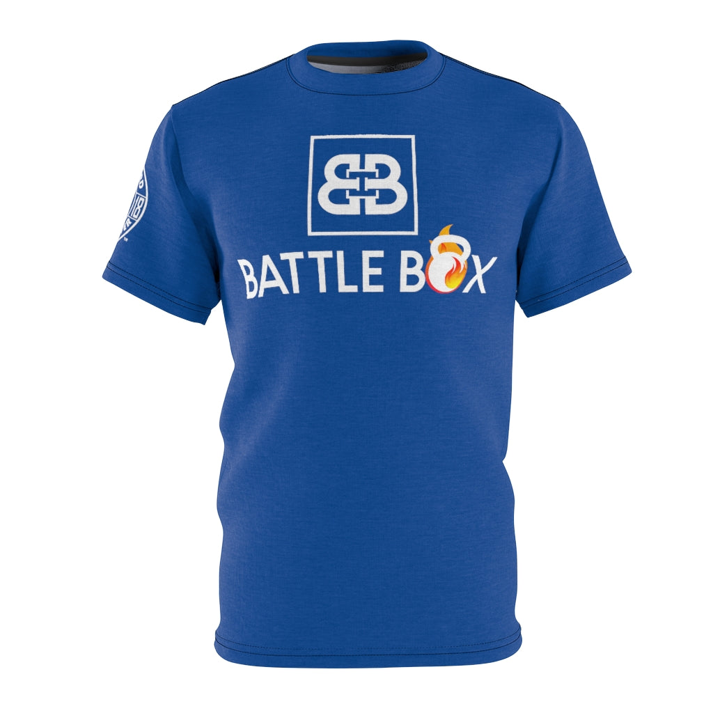 Battle Box Unisex Triple Print Navy T-Shirt