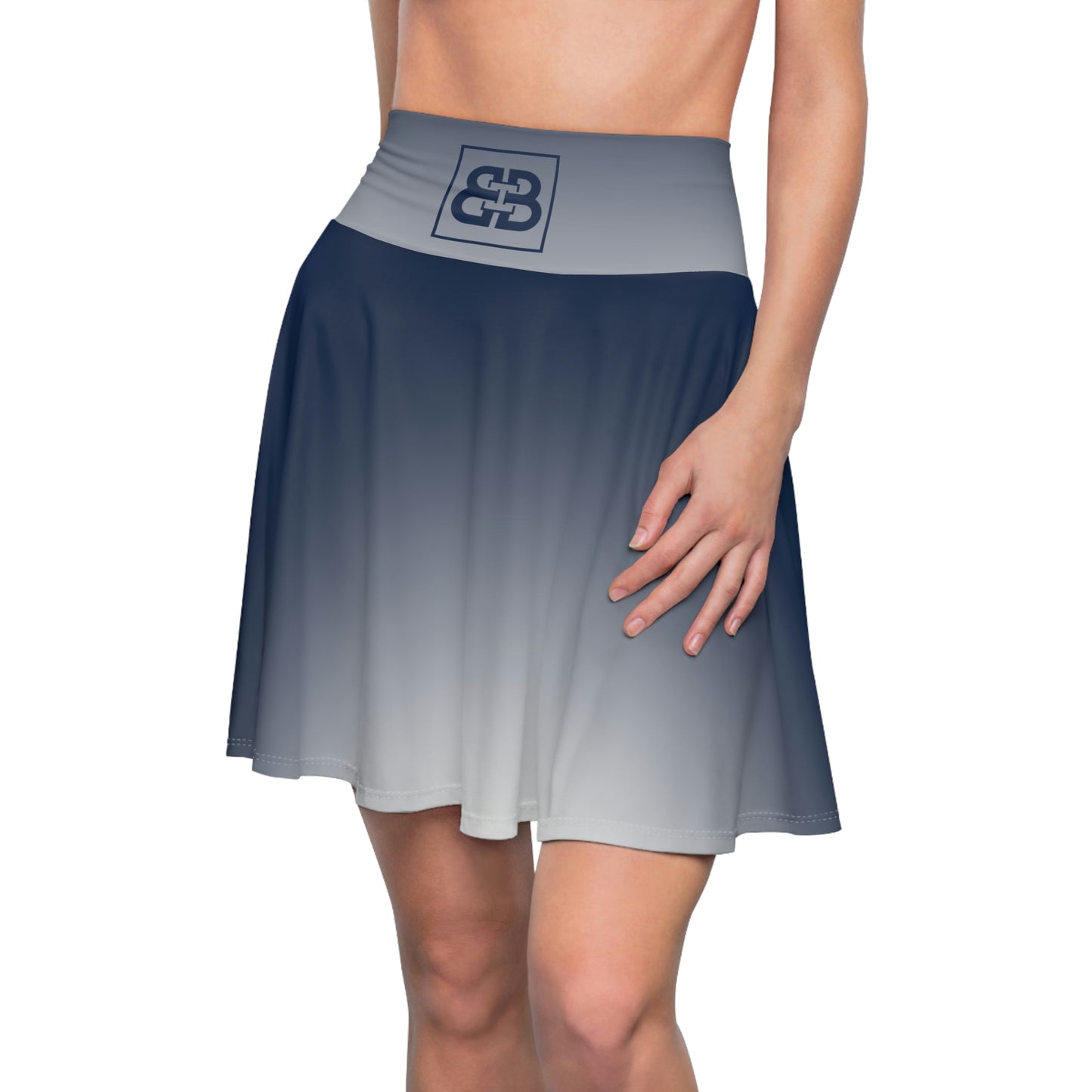 Battle Box High Waist Swirl Women's Skater Skirt-HW