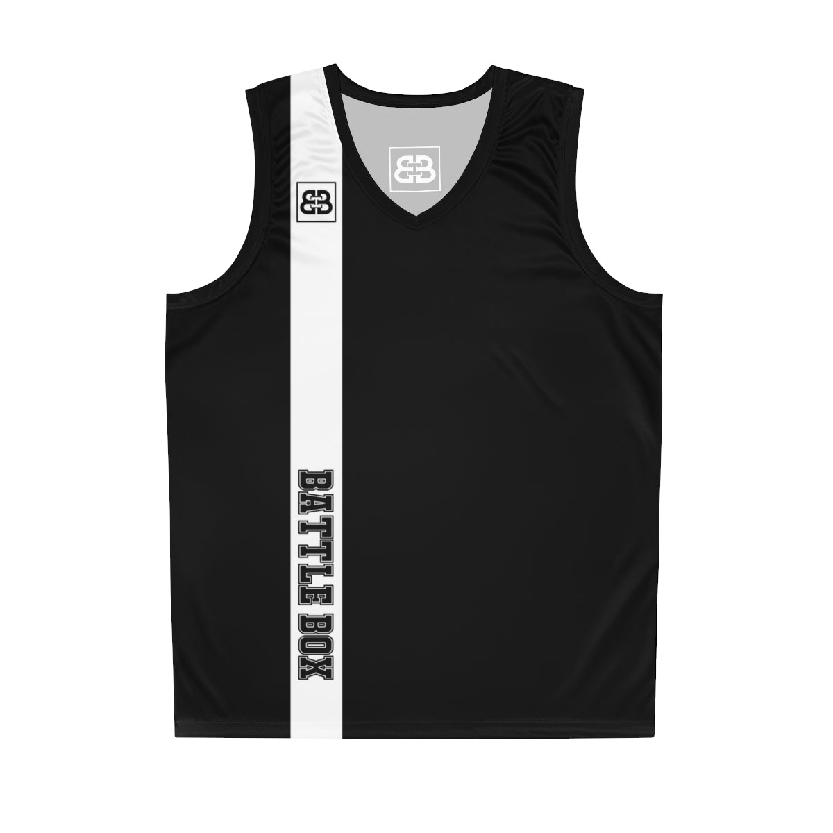 Battle Box Black White Basketball Jersey