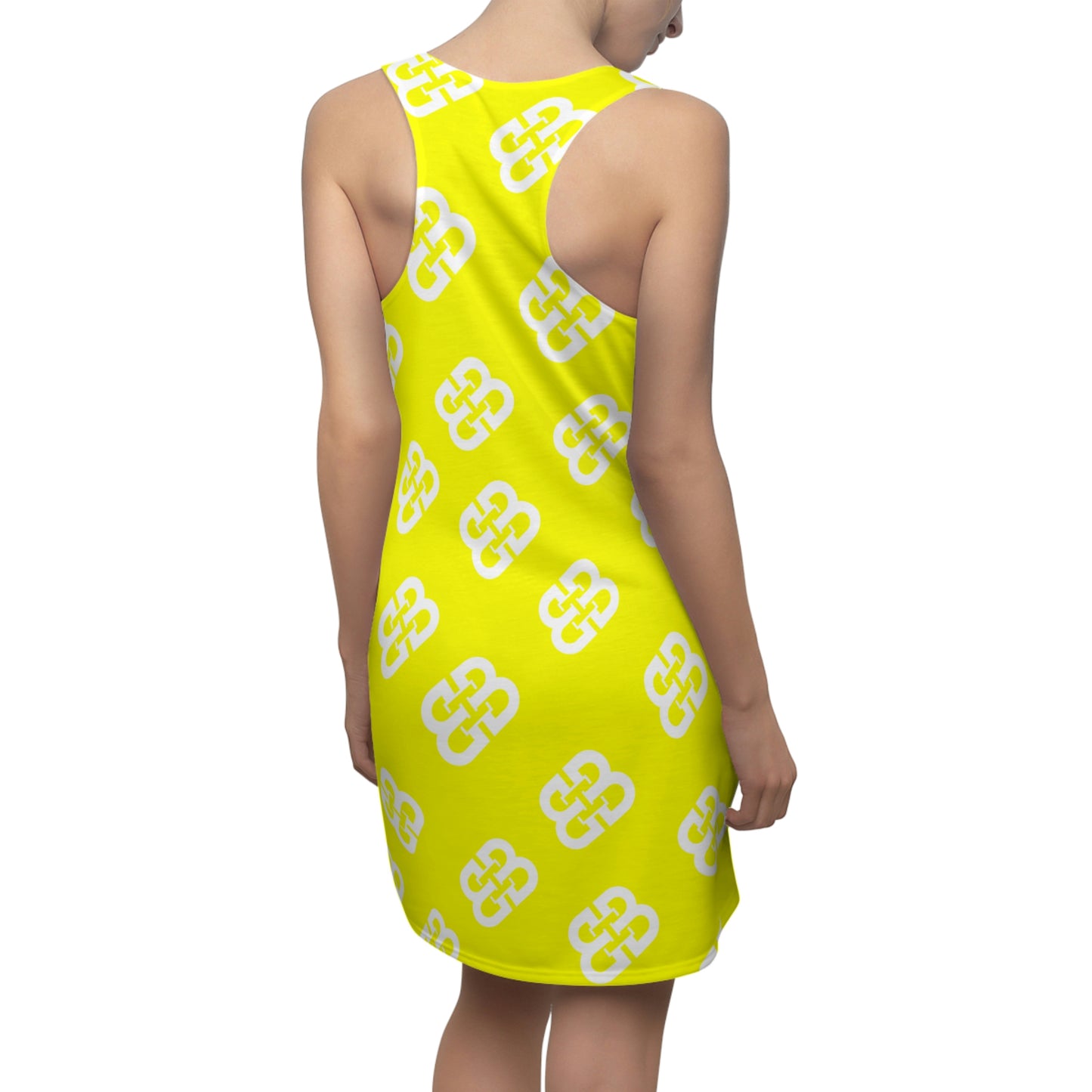 Battle Box Yellow White BB Tunic Racerback Top-CB