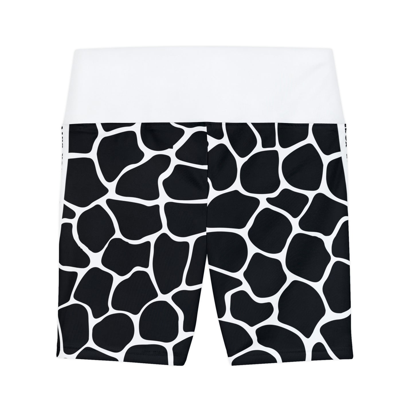 Battle Box White/Black Cobble Women's Workout Shorts-T1