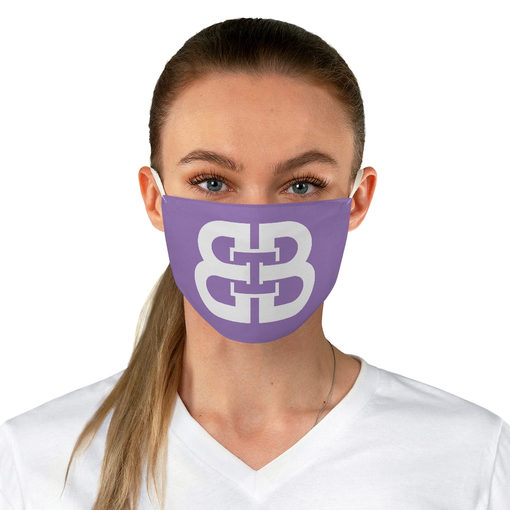 Purple Battle Box Fabric Face Mask