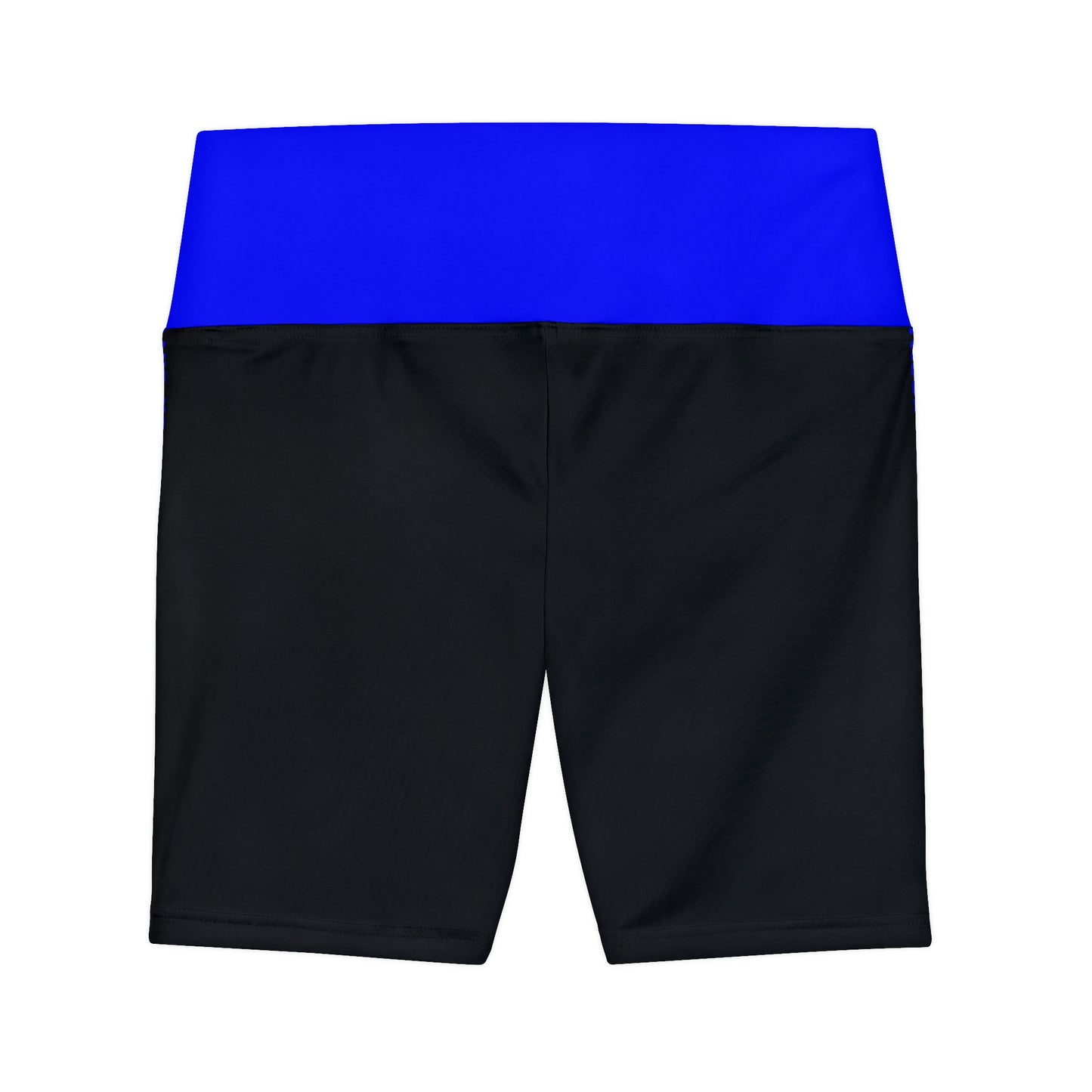 Battle Box Blue/Black Women's Workout Shorts-T1