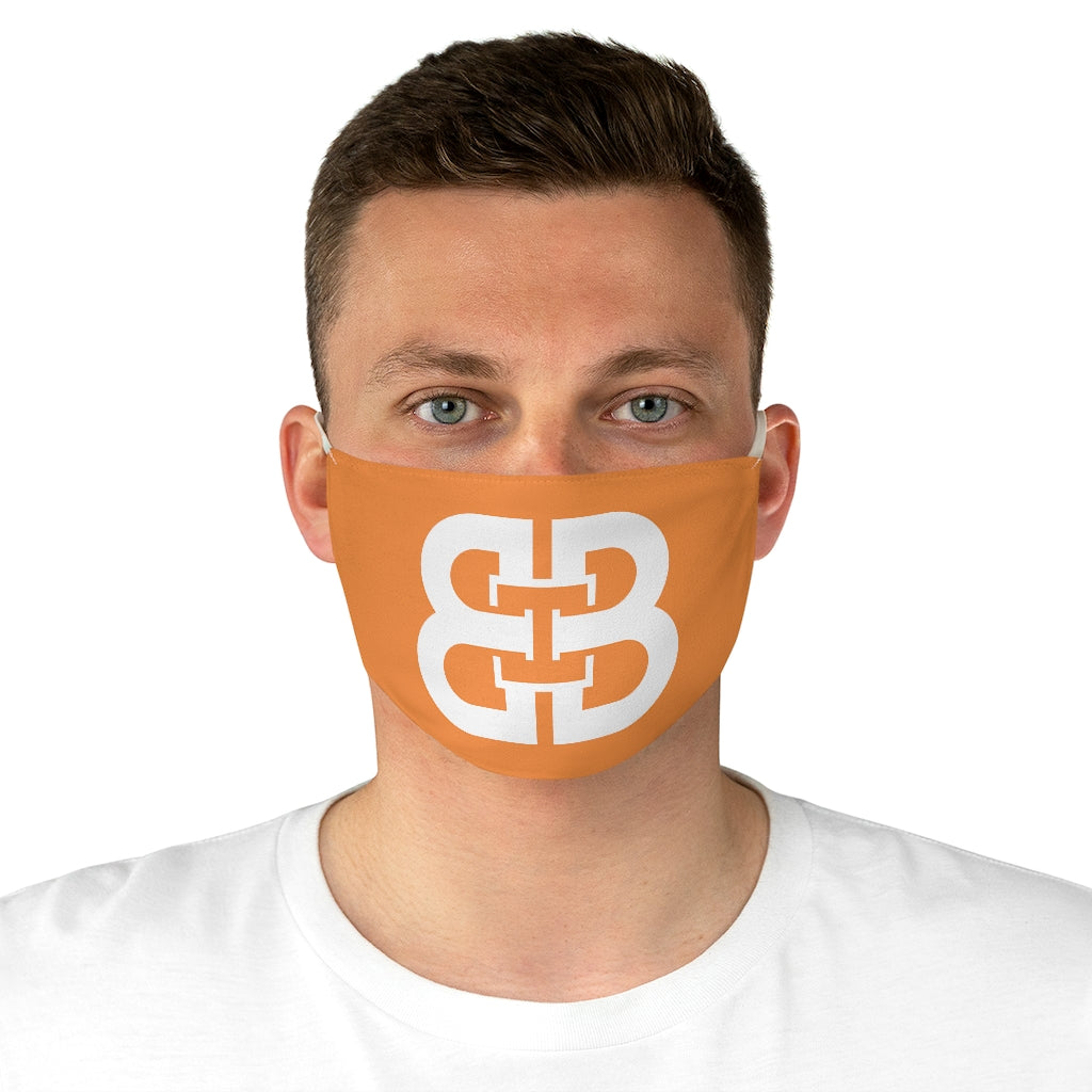 Orange Battle Box Fabric Face Mask