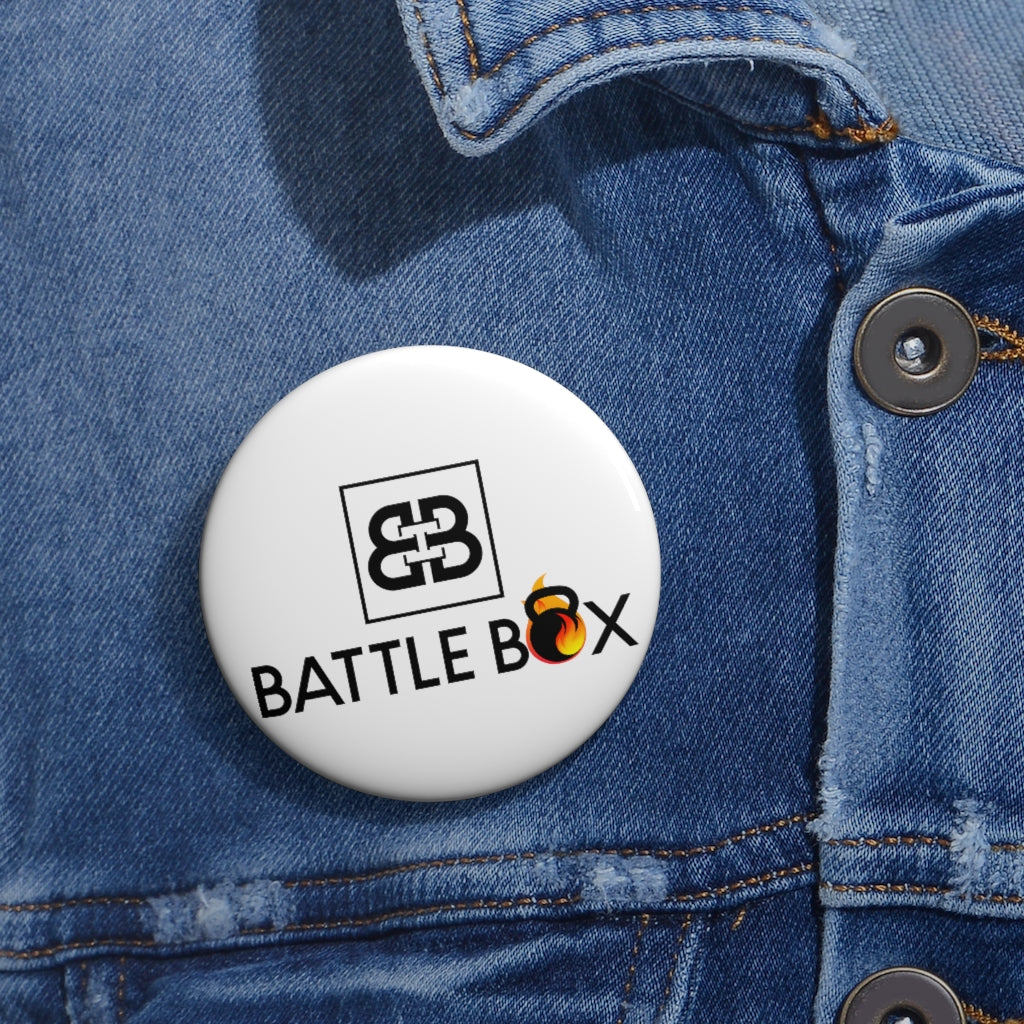Brown Battle Box Pin Button